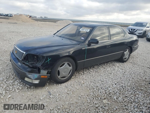 2000 Lexus LS 400 z VIN JT8BH28F3Y0169199, wystawiony jako Copart lot #46851025 z przebiegiem 302 914 mil mil oraz Szkoda całkowita • Salvage title. Historia ofert i sprzedaży dostępna na DreamBid. Obrazek 1.