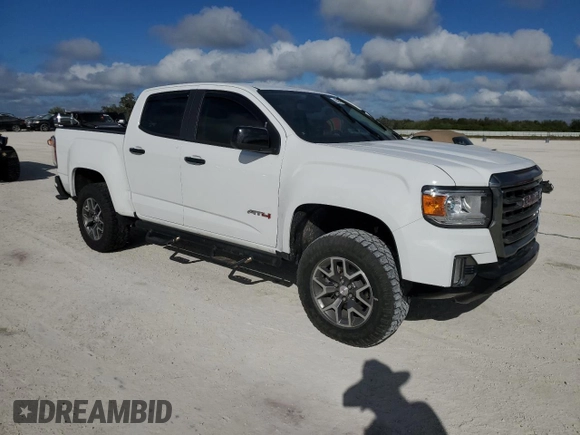 2021 GMC Canyon 4WD AT4 w/Cloth with VIN 1GTG6FEN5M1227253, listed as a Copart auction lot 85593064 with 0 mi miles and Non Repairable. Bid and sale history available at carsss.com. Image 4.