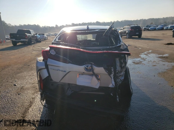 2020 Toyota Prius LE with VIN JTDKARFPXL3122480, listed as a Copart auction lot 46857165 with 55,955 mi miles and Salvage Title. Bid and sale history available at DreamBid. Image 6.