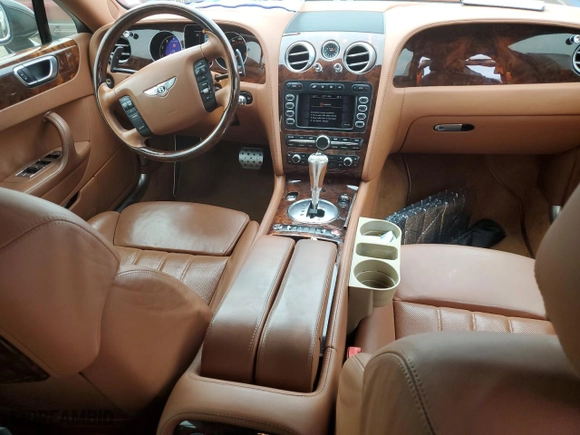 2007 Bentley Continental Flying Spur with VIN SCBBR93W478044844, listed as a Copart auction lot 76702824 with NaN miles and Salvage Title. Bid and sale history available at carsss.com. Image 8.