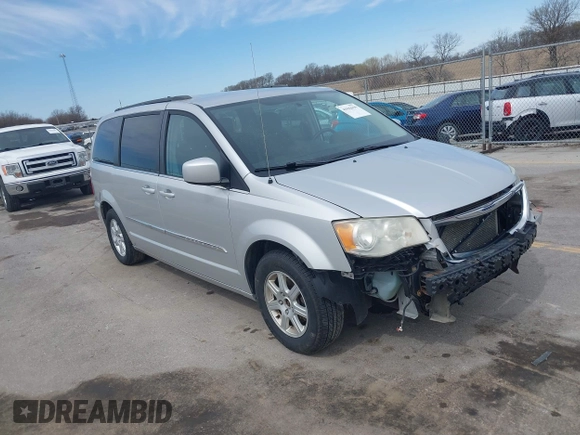 2012 Chrysler Town & Country Touring with VIN 2C4RC1BG5CR157712, listed as a IAAI auction lot 41942939 with 244,799 mi miles. Bid and sale history available at carsss.com. Image 1.