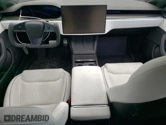 2022 Tesla Model S Plaid with VIN 5YJSA1E68NF466003, listed as a Copart auction lot 61717224 with Not provided miles and Salvage title. Bid and sale history available at DreamBid. Image 8.