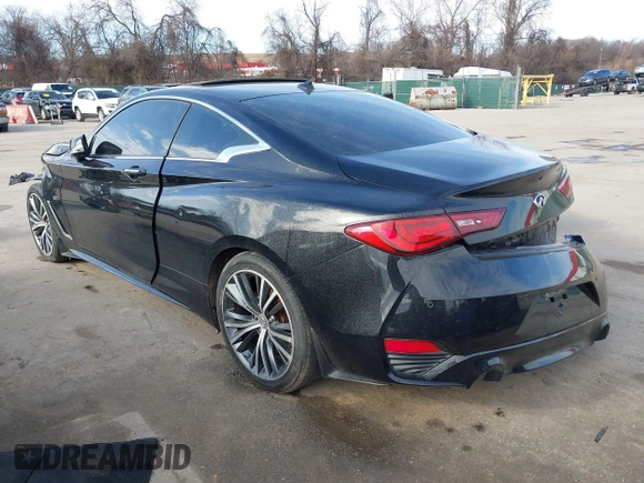 2019 Infiniti Q60 Luxe with VIN JN1EV7EL0KM291021, listed as a IAAI auction lot 41589716 with 59,235 mi miles and . Bid and sale history available at DreamBid. Image 3.