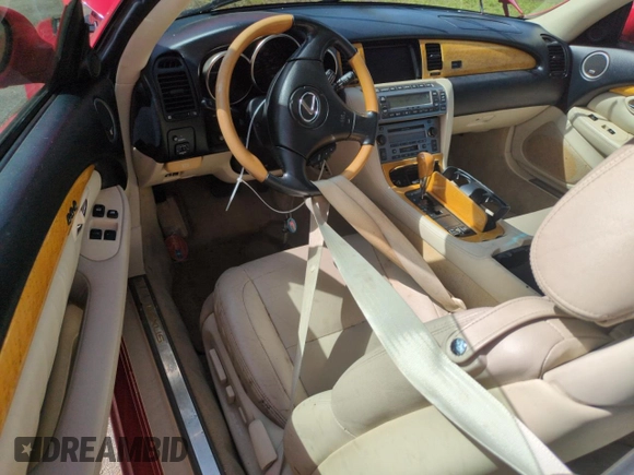 2002 Lexus SC 430 with VIN JTHFN48Y420031783, listed as a Copart auction lot 78400404 with Not Provided miles and Salvage Title. Bid and sale history available at DreamBid. Image 8.