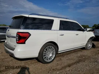 2023 Ford Expedition Max Platinum with VIN 1FMJK1L88PEA13822, listed as a Copart auction lot 71489314 with 10,114 mi miles and Salvage title. Bid and sale history available at DreamBid. Image 3.