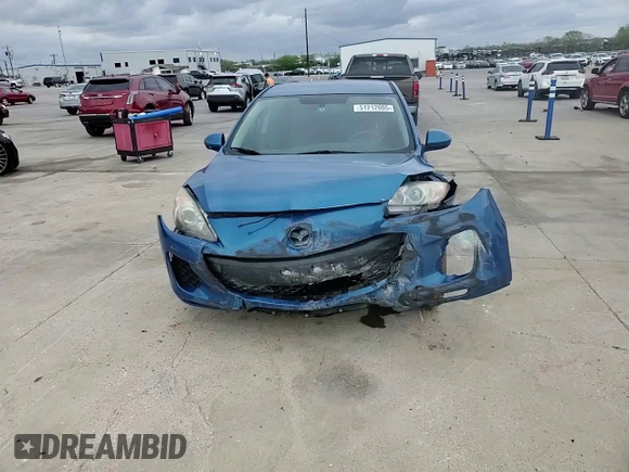 2012 Mazda 3 i Touring with VIN JM1BL1V75C1602340, listed as a Copart auction lot 51212005 with 157,641 mi miles and Salvage Title. Bid and sale history available at DreamBid. Image 10.