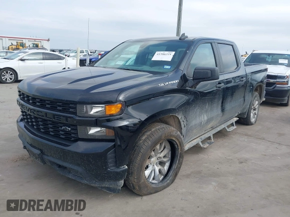 2020 Chevrolet Silverado 1500 Custom with VIN 3GCPWBEH0LG399936, listed as a IAAI auction lot 41586221 with 123,715 mi miles. Bid and sale history available at carsss.com. Image 17.