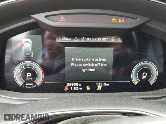 2022 Audi Q7 Premium Plus with VIN WA1LXBF71ND006313, listed as a Copart auction lot 58564665 with 35,938 mi miles and Salvage title. Bid and sale history available at DreamBid. Image 9.