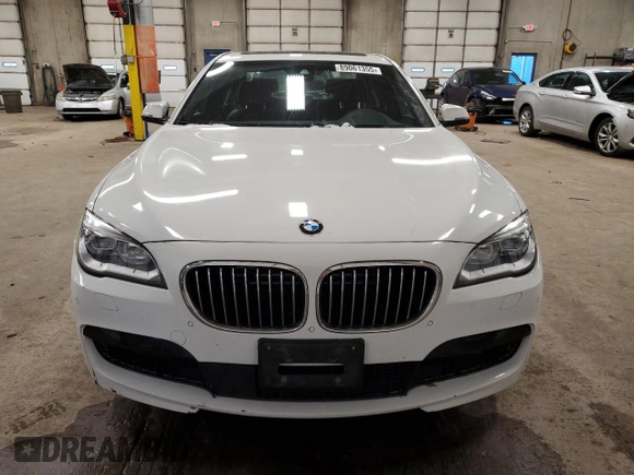 2015 BMW 7 Series 750i xDrive with VIN WBAYB6C54FD965787, listed as a Copart auction lot 89061355 with 104,633 mi miles and Salvage Title. Bid and sale history available at carsss.com. Image 5.