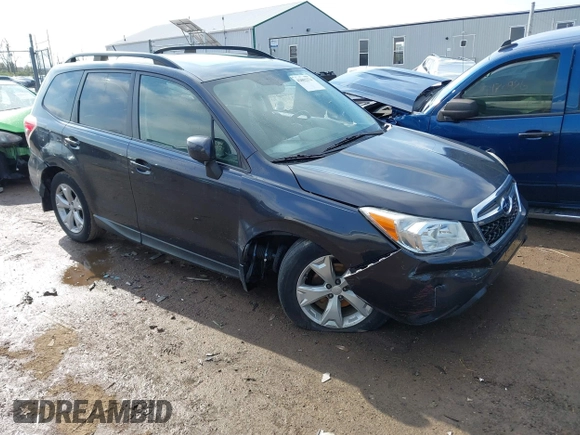 2014 Subaru Forester 2.5i Premium with VIN JF2SJAEC0EH402013, listed as a IAAI auction lot 42002274 with 155,702 mi miles. Bid and sale history available at carsss.com. Image 1.