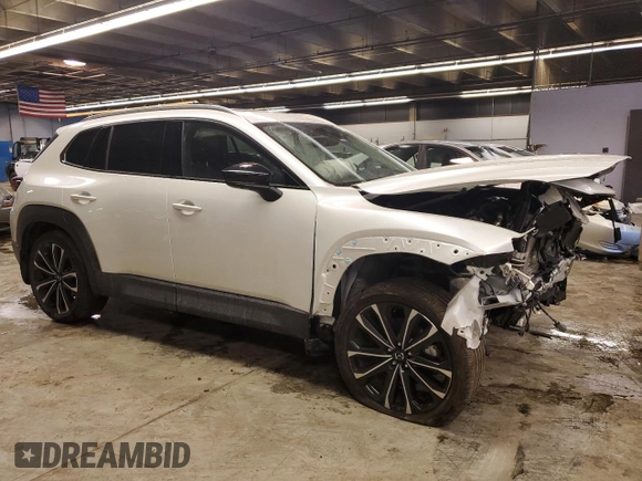 2023 Mazda CX-50 2.5 Turbo Premium Plus Package with VIN 7MMVABEY3PN117386, listed as a Copart auction lot 87626305 with 15,389 mi miles and Salvage Title. Bid and sale history available at carsss.com. Image 4.