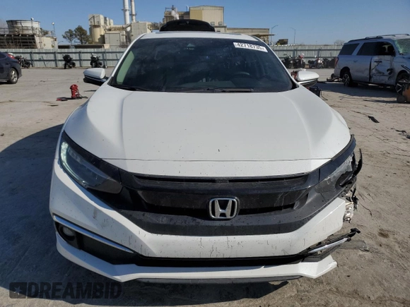 2020 Honda Civic Sedan Touring with VIN 19XFC1F95LE011214, listed as a Copart auction lot 42718735 with 81,185 mi miles and Salvage Title. Bid and sale history available at carsss.com. Image 5.