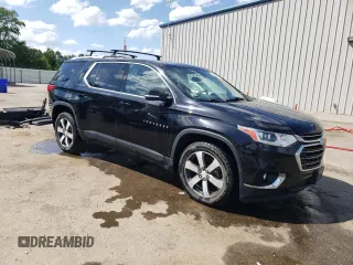 2018 Chevrolet Traverse LT z VIN 1GNEVHKW9JJ243641, wystawiony jako Copart lot #55422995 z przebiegiem 114 120 mil mil oraz Szkoda całkowita • Salvage title. Historia ofert i sprzedaży dostępna na DreamBid. Obrazek 4.