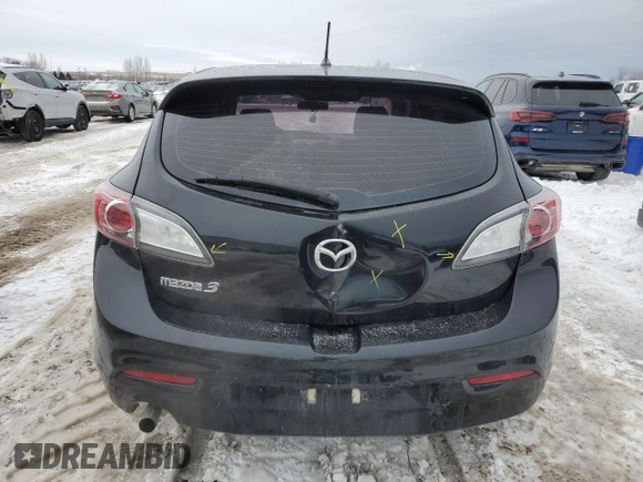 2013 Mazda 3 GX with VIN JM1BL1KF5D1820467, listed as a Copart auction lot 43338525 with 200,668 mi miles and Salvage Title. Bid and sale history available at carsss.com. Image 6.
