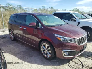 2018 Kia Sedona SX-L with VIN KNDME5C10J6378693, listed as a Copart auction lot 75202054 with 0 mi miles and Non Repairable. Bid and sale history available at carsss.com. Image 4.