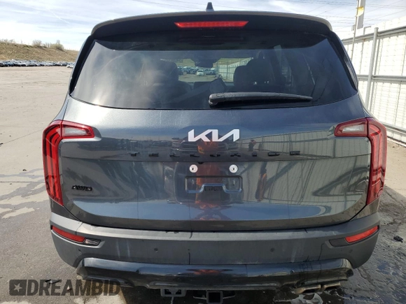 2022 Kia Telluride SX with VIN 5XYP5DHC2NG297649, listed as a Copart auction lot 54086565 with 26,111 mi miles and Salvage title. Bid and sale history available at DreamBid. Image 6.