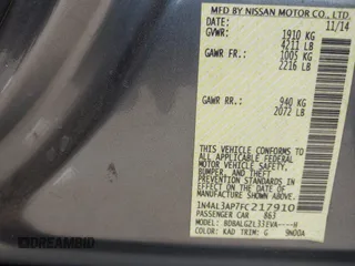 2015 Nissan Altima S z VIN 1N4AL3AP7FC217910, wystawiony jako IAAI lot #42394703 z przebiegiem 100 411 mil mil oraz . Historia ofert i sprzedaży dostępna na DreamBid. Obrazek 9.
