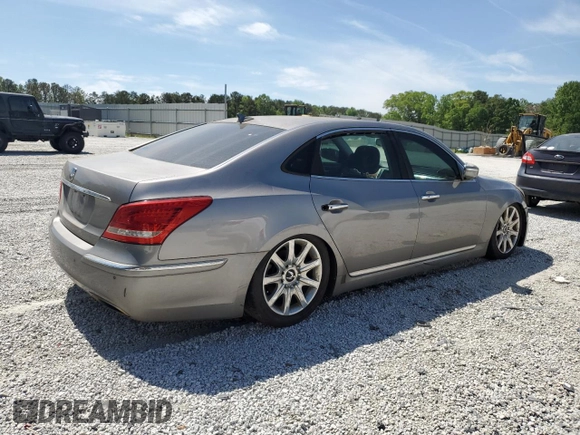 2013 Hyundai Equus Signature with VIN KMHGH4JH1DU062410, listed as a Copart auction lot 53730735 with 196,758 mi miles and Clean Title. Bid and sale history available at DreamBid. Image 3.