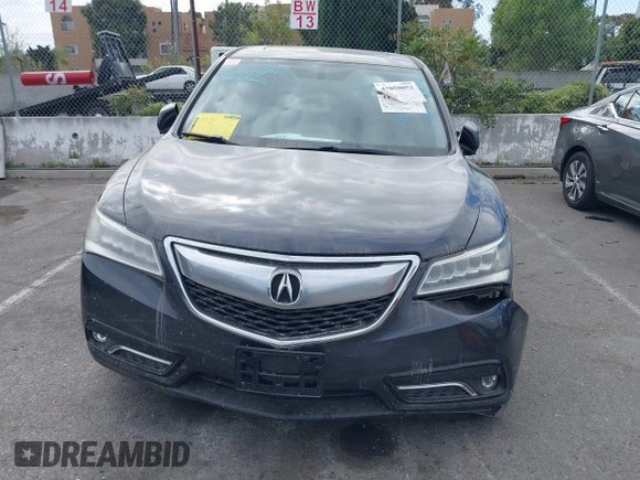2014 Acura MDX with VIN 5FRYD3H27EB004309, listed as a IAAI auction lot 42058052 with 107,318 mi miles. Bid and sale history available at carsss.com. Image 12.