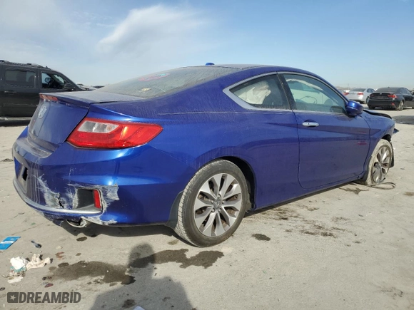 2014 Honda Accord Coupe EX-L with VIN 1HGCT1B83EA011395, listed as a Copart auction lot 45563075 with 95,044 mi miles and Salvage Title. Bid and sale history available at carsss.com. Image 3.