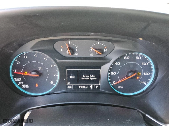 2021 Chevrolet Equinox LS with VIN 2GNAXHEV7M6142644, listed as a Copart auction lot 50653865 with 51,288 mi miles and Clean Title. Bid and sale history available at carsss.com. Image 9.