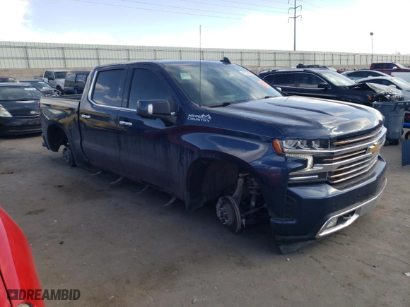 2022 Chevrolet Silverado 1500 LTD High Country with VIN 1GCUYHED5NZ210097, listed as a Copart auction lot 44744185 with 0 mi miles and Salvage Title. Bid and sale history available at carsss.com. Image 4.