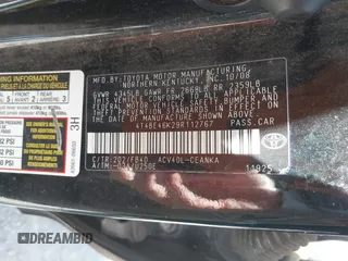 2009 Toyota Camry z VIN 4T4BE46K29R112767, wystawiony jako IAAI lot #42298934 z przebiegiem 162 970 mil mil oraz . Historia ofert i sprzedaży dostępna na DreamBid. Obrazek 9.