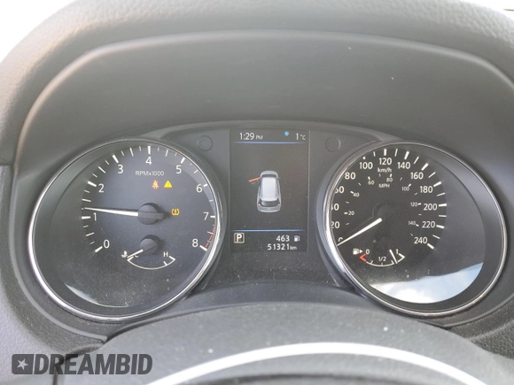 2020 Nissan Rogue SL with VIN 5N1AT2MV5LC703234, listed as a Copart auction lot 48253335 with 51,321 mi miles and Salvage Title. Bid and sale history available at DreamBid. Image 9.
