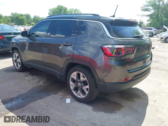 2020 Jeep Compass Limited with VIN 3C4NJCCBXLT114497, listed as a IAAI auction lot 42255213 with 126,059 mi miles and . Bid and sale history available at DreamBid. Image 3.