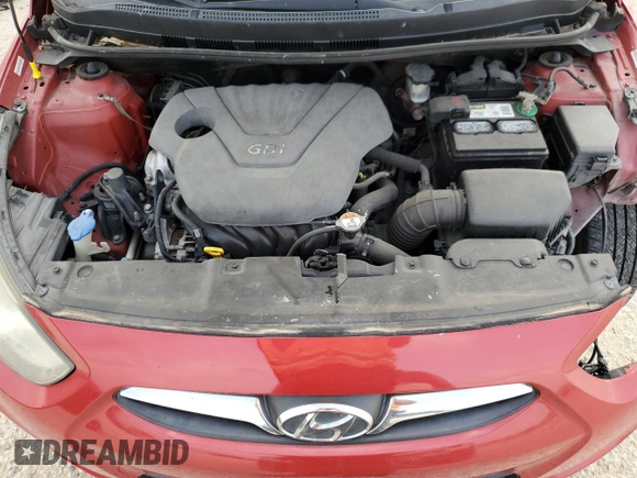 2013 Hyundai Accent GLS with VIN KMHCT4AE4DU318428, listed as a Copart auction lot 53447865 with 170,889 mi miles and Salvage Title. Bid and sale history available at carsss.com. Image 11.
