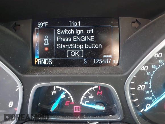 2015 Ford Escape Titanium with VIN 1FMCU9J91FUA97855, listed as a IAAI auction lot 41689650 with 125,487 mi miles. Bid and sale history available at carsss.com. Image 15.
