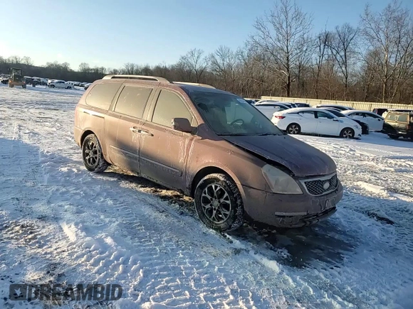 2014 Kia Sedona EX with VIN KNDMH4C73E6558679, listed as a Copart auction lot 89260495 with 125,475 mi miles and Salvage Title. Bid and sale history available at carsss.com. Image 14.
