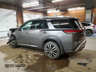 2023 Nissan Pathfinder Platinum с VIN 5N1DR3DK6PC228996, выставлен на аукционе Copart как лот 58937335 с пробегом 24 356 миль миль и Списание • Salvage title. История ставок и продаж доступна на DreamBid. Изображение 2.