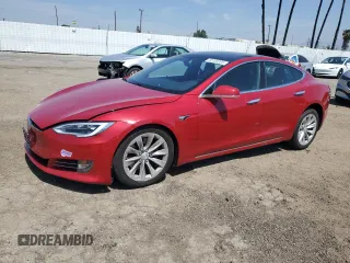 2018 Tesla Model S 75D with VIN 5YJSA1E20JF297943, listed as a Copart auction lot 52164325 with 46,051 mi miles and Salvage title. Bid and sale history available at DreamBid. Image 1.