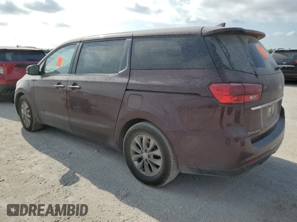 2020 Kia Sedona LX with VIN KNDMB5C16L6625338, listed as a Copart auction lot 68934524 with Not Provided miles and Salvage Title. Bid and sale history available at DreamBid. Image 2.