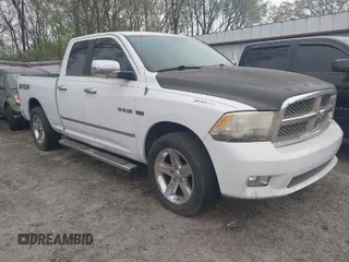 2010 Dodge 1500 SLT with VIN 1D7RB1GT7AS164798, listed as a IAAI auction lot 41847595 with 247,758 mi miles. Bid and sale history available at carsss.com. Image 1.