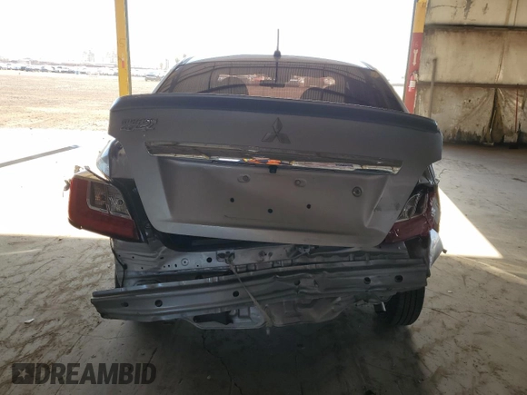 2021 Mitsubishi Mirage ES with VIN ML32FUFJ8MHF05568, listed as a Copart auction lot 51780665 with 80,960 mi miles and Salvage title. Bid and sale history available at DreamBid. Image 6.