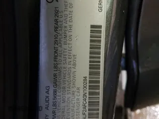 2016 Audi S6 Premium Plus with VIN WAUF2AFC4GN100284, listed as a Copart auction lot 86496964 with 100,537 mi miles and Salvage Title. Bid and sale history available at carsss.com. Image 14.
