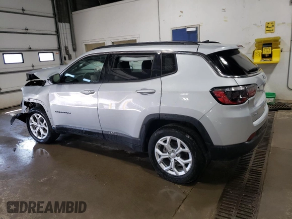 2024 Jeep Compass Latitude с VIN 3C4NJDBN8RT117974, выставлен на аукционе Copart как лот 65041645 с пробегом Не указан миль и Чистый • Clean title. История ставок и продаж доступна на DreamBid. Изображение 2.
