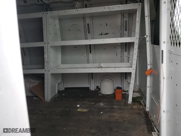 2017 GMC Savana Cargo Van with VIN 1GTW7AFG9H1105383, listed as a Copart auction lot 42632255 with 0 mi miles and Salvage Title. Bid and sale history available at carsss.com. Image 10.