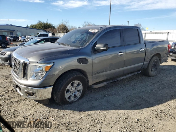 2017 Nissan Titan SV with VIN 1N6AA1EK4HN546507, listed as a Copart auction lot 88555005 with 92,276 mi miles and Salvage title. Bid and sale history available at DreamBid. Image 1.