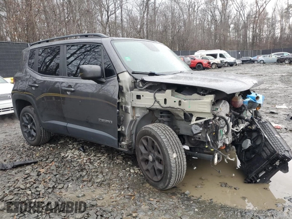 2018 Jeep Renegade Latitude z VIN ZACCJBBB7JPJ39426, wystawiony jako Copart lot #84618564 z przebiegiem Nie podano mil oraz Szkoda całkowita • Salvage title. Historia ofert i sprzedaży dostępna na DreamBid. Obrazek 4.