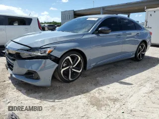 2021 Honda Accord Sport с VIN 1HGCV2F37MA033977, выставлен на аукционе Copart как лот 60807465 с пробегом 46 225 миль миль и Списание • Salvage title. История ставок и продаж доступна на DreamBid. Изображение 1.