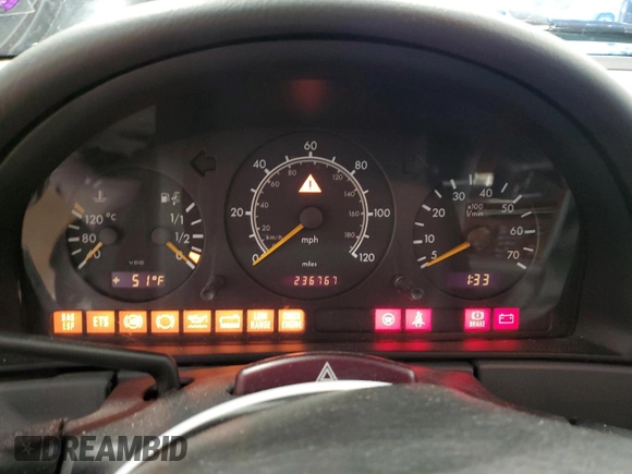 1999 Mercedes-Benz M-Class with VIN 4JGAB54EXXA089660, listed as a Copart auction lot 84007244 with 236,767 mi miles and Non Repairable. Bid and sale history available at carsss.com. Image 9.