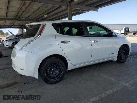 2015 Nissan LEAF S with VIN 1N4AZ0CP0FC329622, listed as a Copart auction lot 53192495 with 78,657 mi miles and Clean Title. Bid and sale history available at carsss.com. Image 3.
