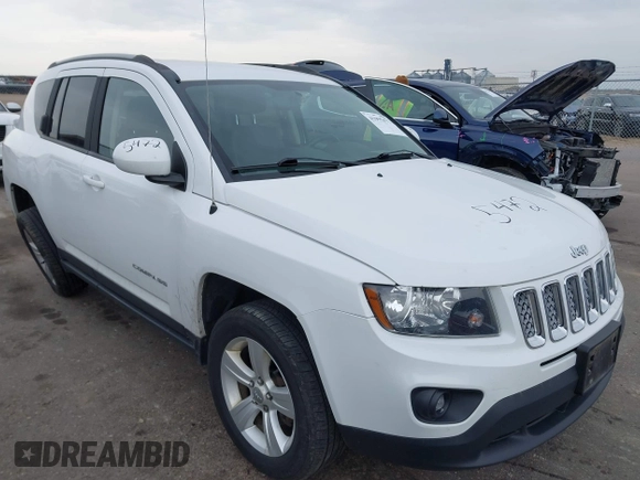 2015 Jeep Compass High Altitude Edition with VIN 1C4NJDEB6FD357687, listed as a IAAI auction lot 41995472 with 91,780 mi miles. Bid and sale history available at carsss.com. Image 1.
