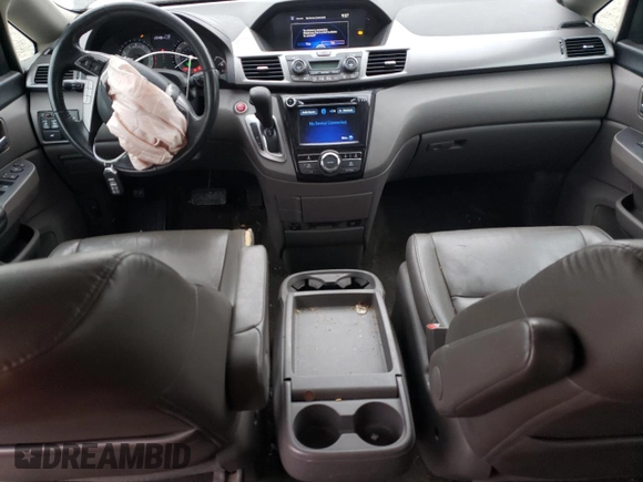 2014 Honda Odyssey EX-L with VIN 5FNRL5H65EB061079, listed as a Copart auction lot 48259855 with 126,498 mi miles and Salvage Title. Bid and sale history available at DreamBid. Image 8.