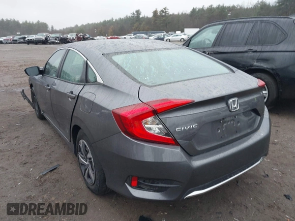 2020 Honda Civic Sedan LX with VIN 2HGFC2F63LH574540, listed as a IAAI auction lot 40927929 with 91,138 mi miles. Bid and sale history available at carsss.com. Image 3.