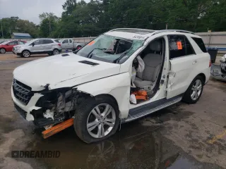 2013 Mercedes-Benz M 350 with VIN 4JGDA5JB4DA120343, listed as a Copart auction lot 54185015 with Not provided miles and Salvage title. Bid and sale history available at DreamBid. Image 1.