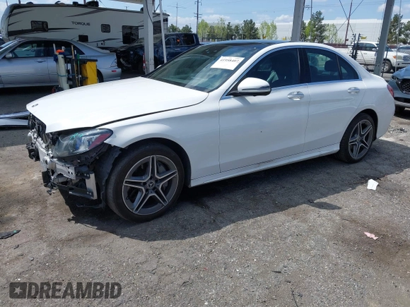 2020 Mercedes-Benz C 300 with VIN WDDWF8EB9LR551406, listed as a IAAI auction lot 41958407 with 61,663 mi miles and . Bid and sale history available at DreamBid. Image 2.